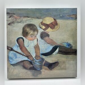 Vintage Fine Art 500 pc Puzzle Children Playing on the Beach Mary Cassatt 18x24